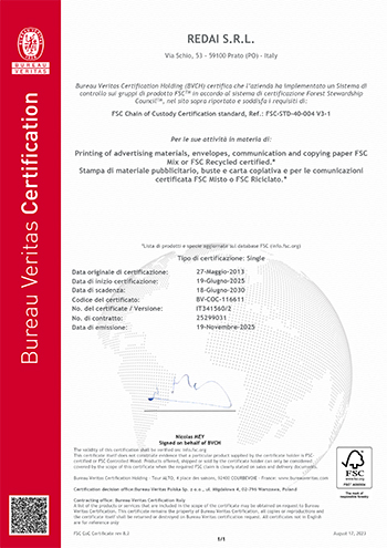 Certificato FSC